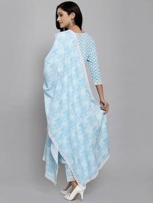 floral print suit set with face mask - 17334289 - Standard Image - 3