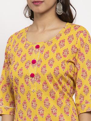 floral straight kurta - 17334362 - Standard Image - 4