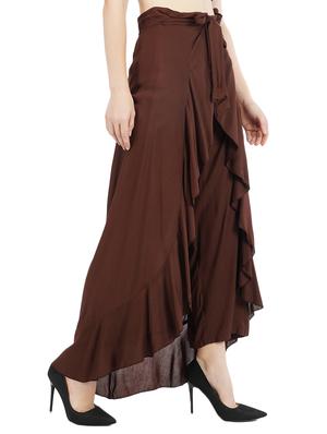 high rise ruffled palazzo - 17334394 - Standard Image - 2