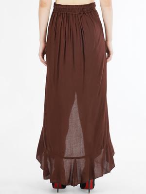 high rise ruffled palazzo - 17334394 - Standard Image - 3