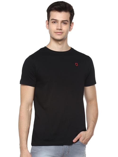 black solid t-shirt - 17334776 - Standard Image - 1