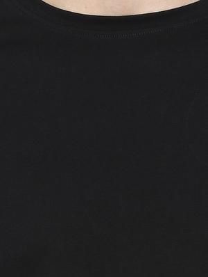 black solid t-shirt - 17334776 - Standard Image - 5