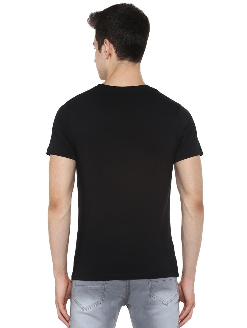 black solid t-shirt - 17334776 - Zoom Image - 3