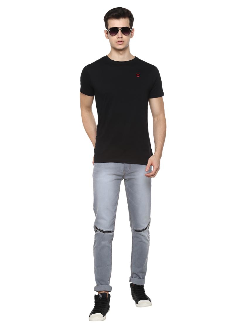 black solid t-shirt - 17334776 - Zoom Image - 4