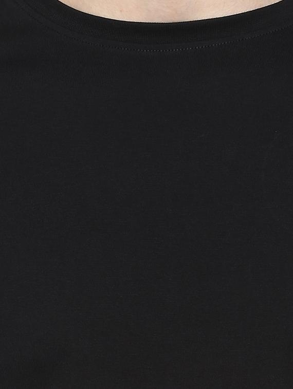 black solid t-shirt - 17334776 - Zoom Image - 5