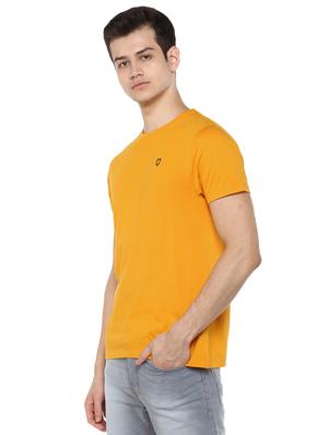 mustard solid t-shirt - 17334780 - Standard Image - 2