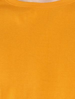 mustard solid t-shirt - 17334780 - Standard Image - 5