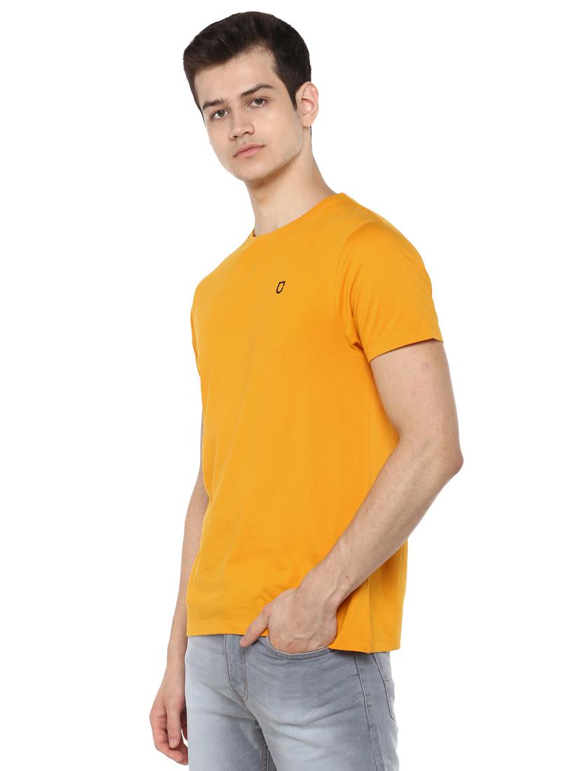 mustard solid t-shirt - 17334780 - Zoom Image - 2