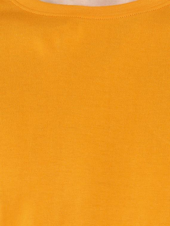 mustard solid t-shirt - 17334780 - Zoom Image - 5