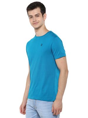 blue solid t-shirt - 17334785 - Standard Image - 2