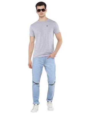 grey solid t-shirt - 17334786 - Standard Image - 4