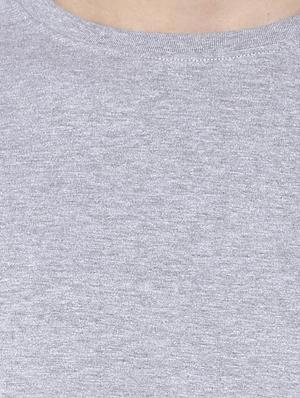 grey solid t-shirt - 17334786 - Standard Image - 5