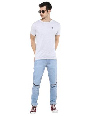 white solid t-shirt - 17334787 - Standard Image - 4