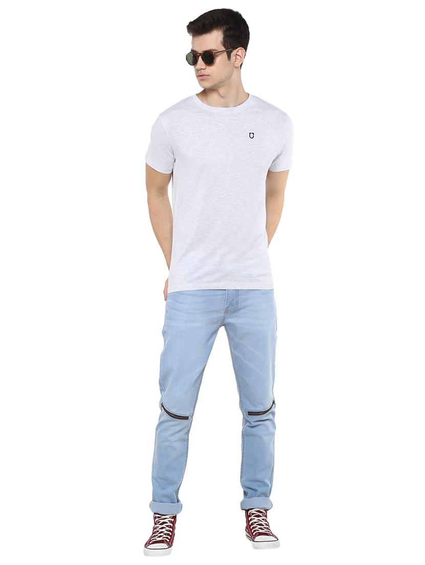 white solid t-shirt - 17334787 - Zoom Image - 4