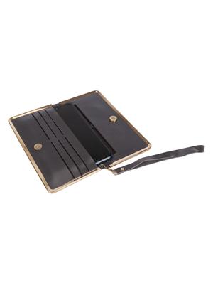green leatherette (pu) fold over clutch - 17334823 - Standard Image - 4
