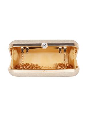 silver metal box clutch - 17334829 - Standard Image - 3