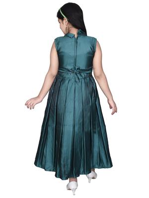 green satin party gown - 17334904 - Standard Image - 2
