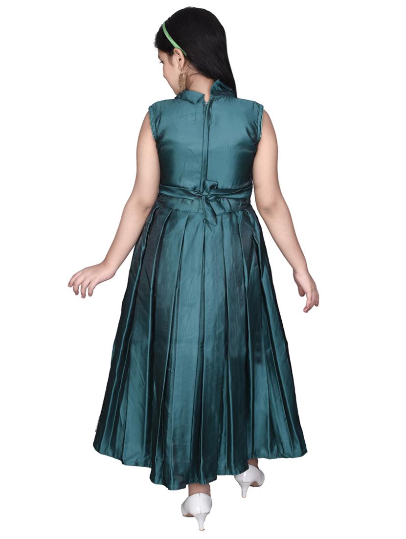 green satin party gown - 17334904 - Zoom Image - 2