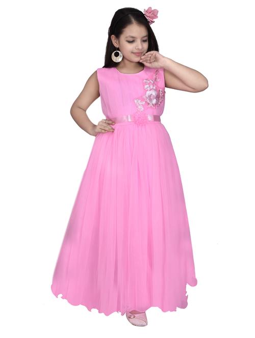 pink satin party gown - 17334907 - Standard Image - 1