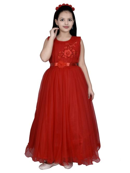 red satin party gown - 17334908 - Standard Image - 1
