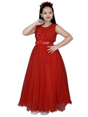 red satin party gown - 17334908 - Standard Image - 3