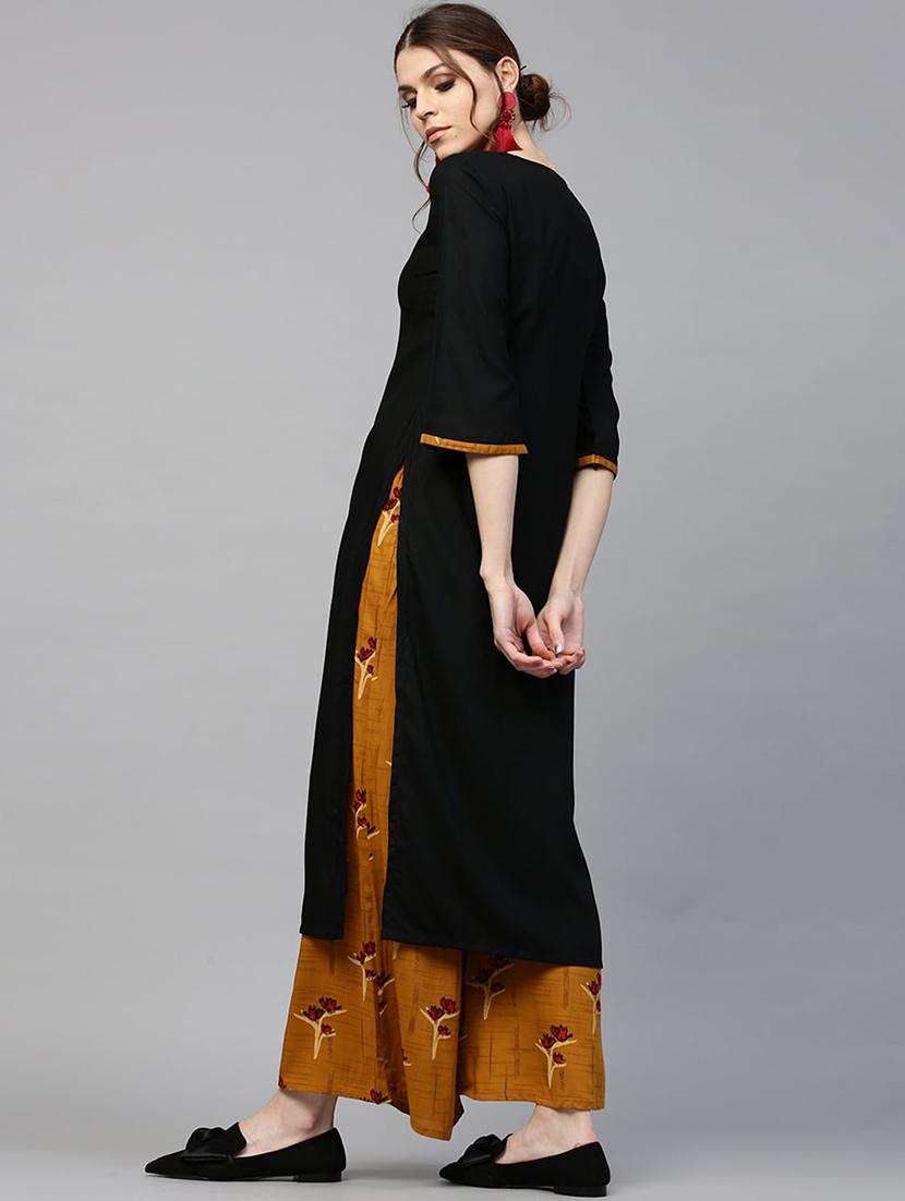 solid straight kurta - 17334952 - Zoom Image - 3