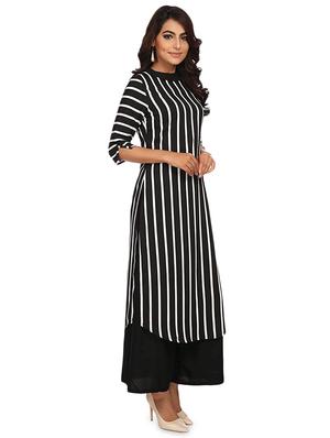 striped straight kurta - 17334958 - Standard Image - 2