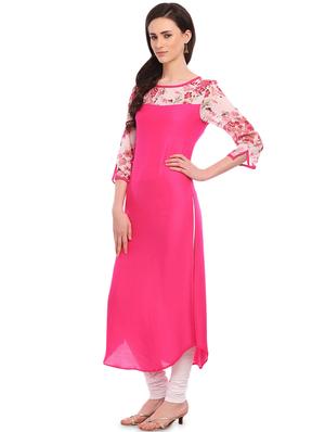 printed yoke straight kurta - 17334961 - Standard Image - 2