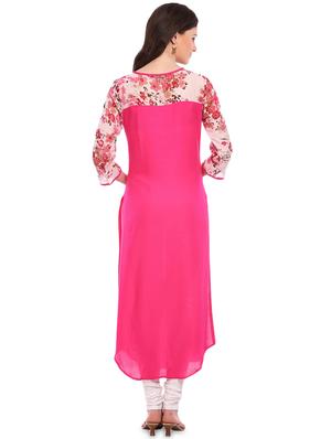 printed yoke straight kurta - 17334961 - Standard Image - 3