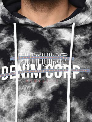 navy blue printed cut & sew sweatshirt - 17334967 - Standard Image - 6