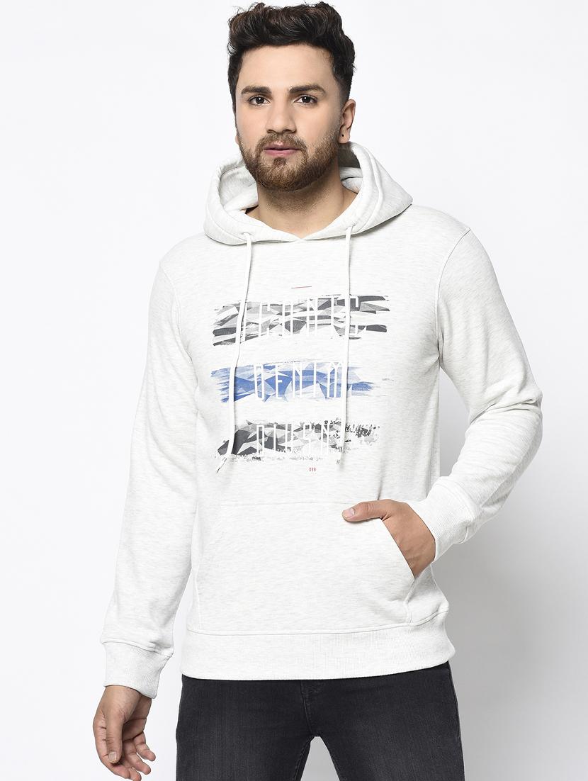white chest print sweatshirt - 17334969 - Zoom Image - 1