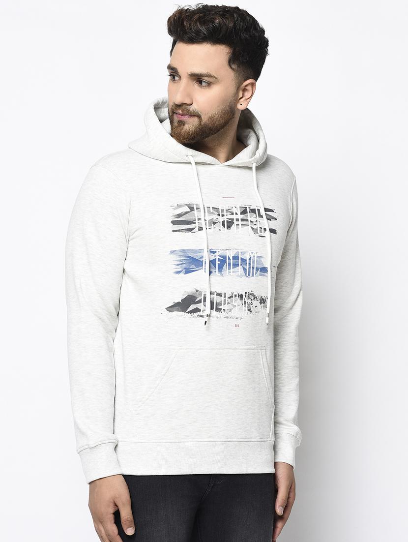 white chest print sweatshirt - 17334969 - Zoom Image - 2