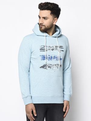 blue chest print sweatshirt - 17334970 - Standard Image - 2