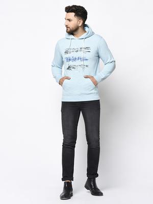 blue chest print sweatshirt - 17334970 - Standard Image - 5