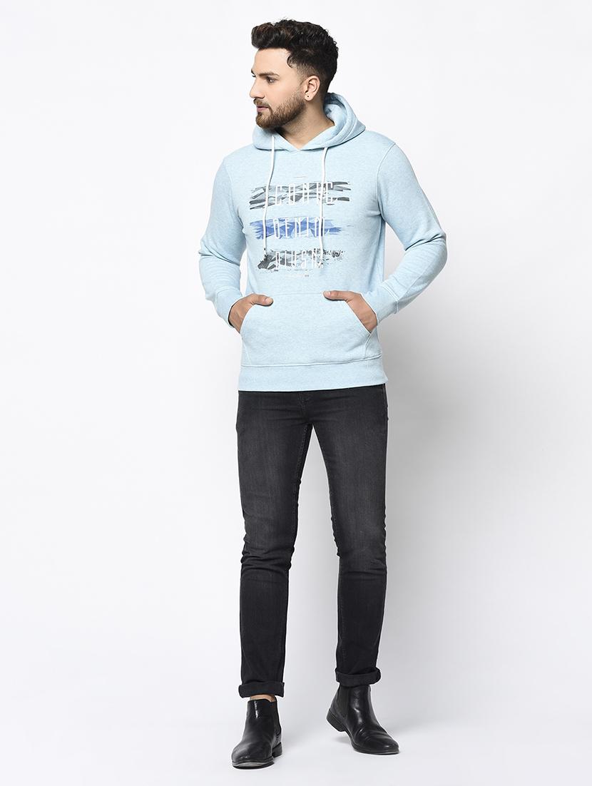 blue chest print sweatshirt - 17334970 - Zoom Image - 5