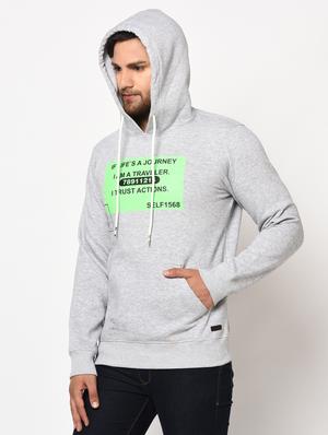 grey chest print sweatshirt - 17334971 - Standard Image - 3