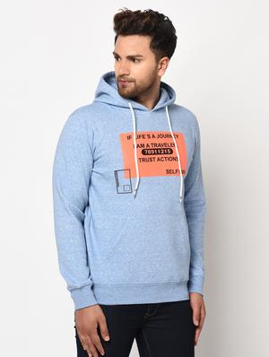 blue chest print sweatshirt - 17334972 - Standard Image - 2