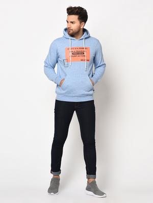 blue chest print sweatshirt - 17334972 - Standard Image - 5