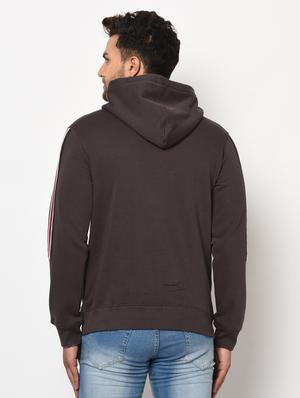 brown printed taped sweatshirt - 17334973 - Standard Image - 4