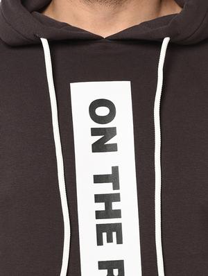 brown printed taped sweatshirt - 17334973 - Standard Image - 6