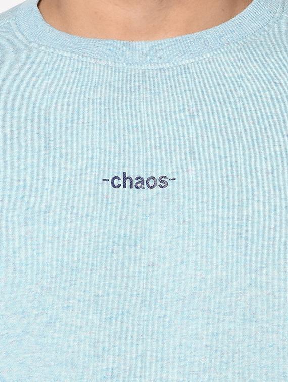 blue color block cut & sew sweatshirt - 17334975 - Zoom Image - 6