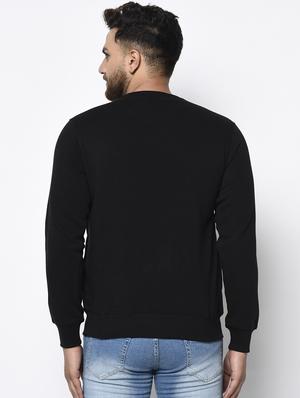black chest print sweatshirt - 17334979 - Standard Image - 4