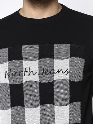 black chest print sweatshirt - 17334979 - Standard Image - 6