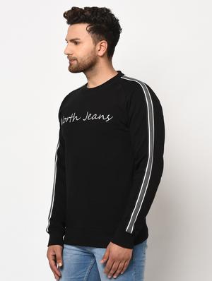 black printed taped sweatshirt - 17334981 - Standard Image - 3