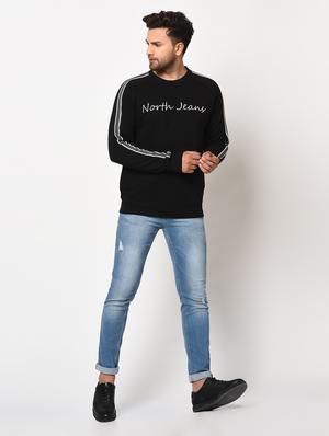 black printed taped sweatshirt - 17334981 - Standard Image - 5