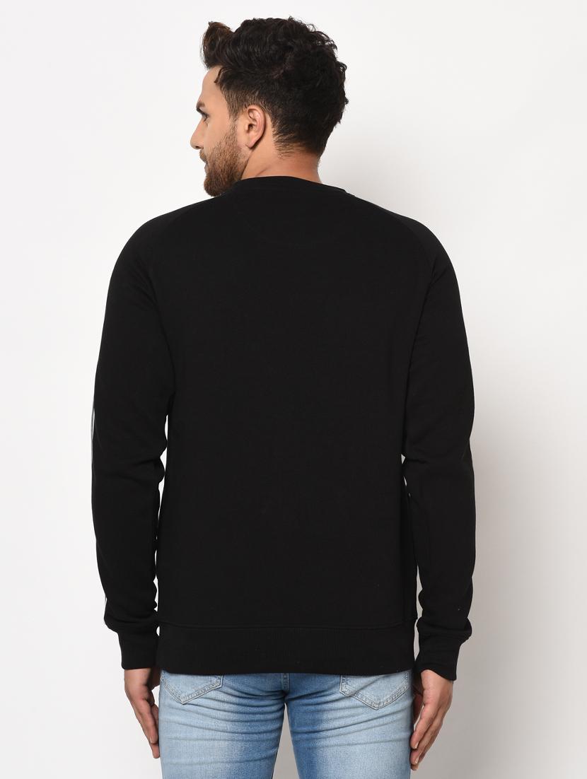 black printed taped sweatshirt - 17334981 - Zoom Image - 4