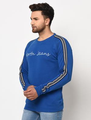blue printed taped sweatshirt - 17334982 - Standard Image - 2
