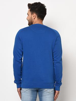 blue printed taped sweatshirt - 17334982 - Standard Image - 4