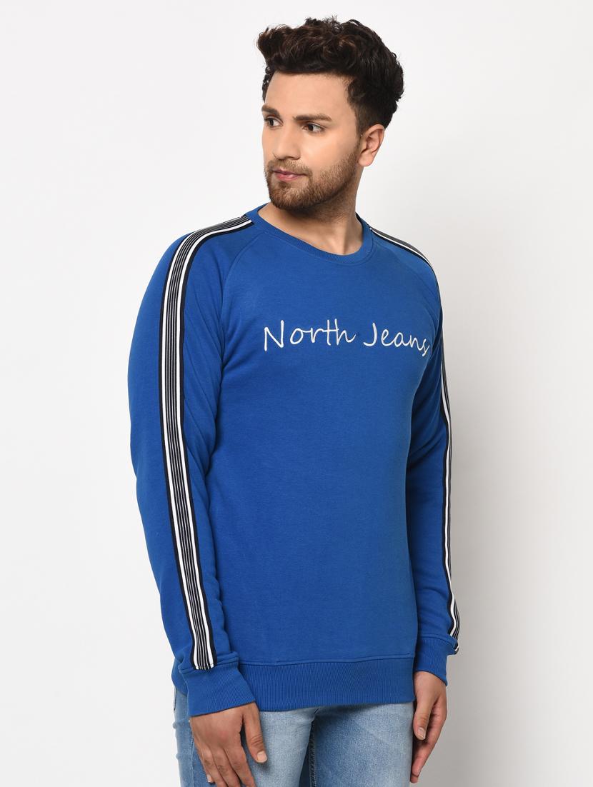 blue printed taped sweatshirt - 17334982 - Zoom Image - 3