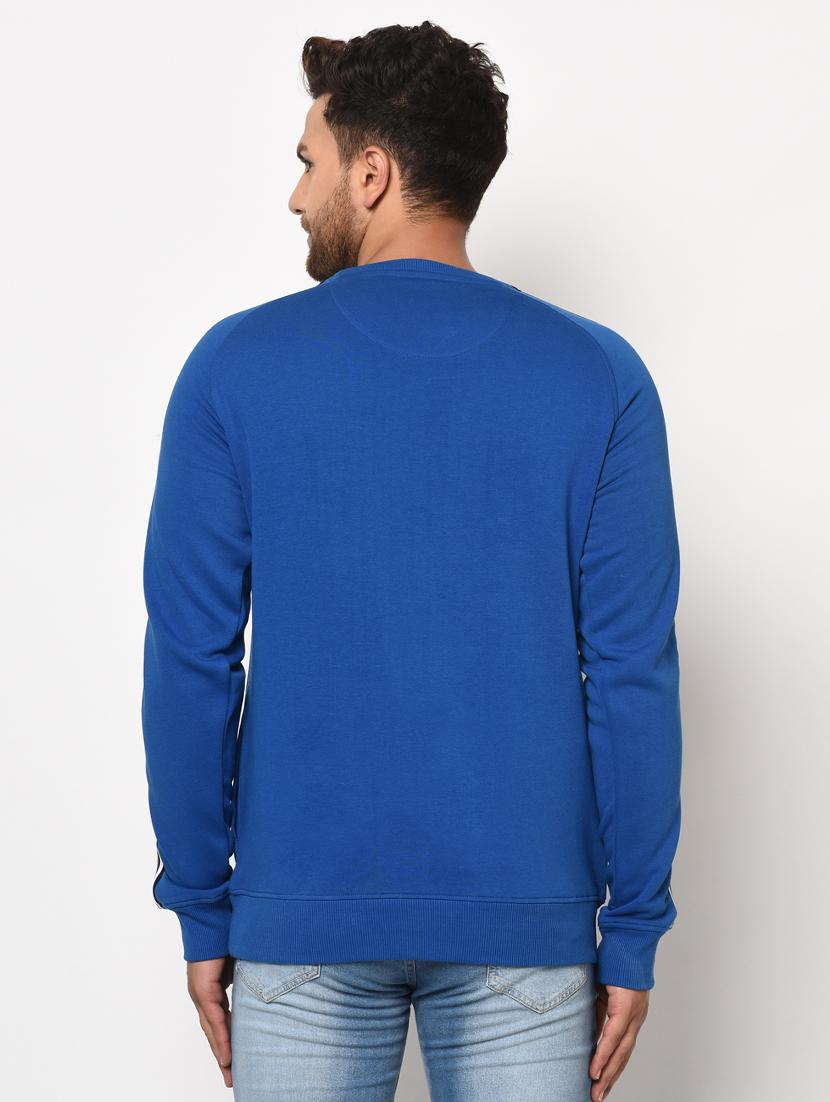 blue printed taped sweatshirt - 17334982 - Zoom Image - 4
